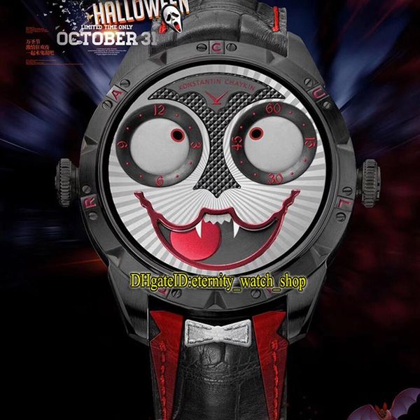 TW V3S Edición Konstantin Chaykin Fase lunar Joker Vampiro Halloween Dial NH35A Reloj automático para hombre Caja de oro rosa Diseñador 266y