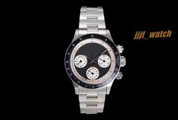 Orologio vintage TW misura 37mm con 7750 secondi correnti cronometraggio movimento meccanico manuale zaffiro specchio panda piatto colore lancette luminose orologi di design