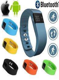 TW64 Pulsera inteligente Rastreador de actividad física Bluetooth 40 Smartband Pulsera deportiva Podómetro para teléfonos móviles IOS Samsung Android 3784571