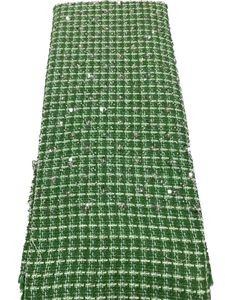 Tela de tweed 5 yardas textil costura artesanía mujeres africanas nigerianas fiesta vestido de novia 2023 textil de alta calidad banquete fiesta noche cena tela YQ-6002