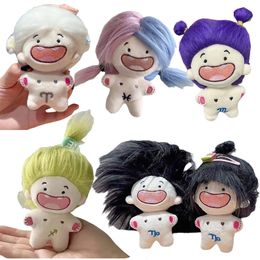 Doce constelaciones Sagitario Algodón Anime Kawaii Muñeca Felpa 10 cm Diversión Dientes faltantes Mercado Bolsa de pelo Colgante Regalo de niña 240223