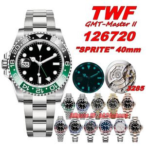 TWF Luxury horloges TW 40mm 904L 126720 Datum Gmtmaster II 