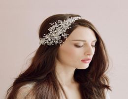 Twigs Honey Wedding Ciches accessoires de cheveux avec cristaux clairs pour femmes bijoux de mariage