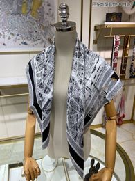 Twil Schal Designer Gebreide sjaalset voor mannen vrouwen zomer 100% zijden satijnen modeontwerper kasjmier sjaalring luxe geruite check sjaal vierkante hoofddoek, zonnestanden