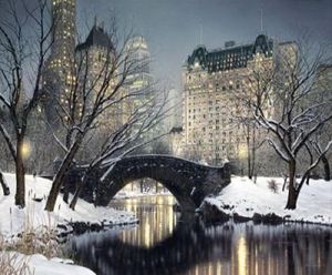 Crépuscule dans Central Park par Rod Chase peint à la main HD impression ville paysage Art peinture à l'huile sur toile différentes tailles skeb6841935