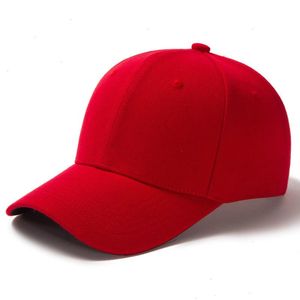 Twill Solid Baseball Cap 6 Paneel Men Caps Dagelijkse dames zomerhoed gebogen rand verstelbaar rood wit paars grijs zwart