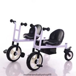 Twins Baby Side door Driewieler Fiets Wandelwagen 3 in 1 Kan Zitten en Liggen Split de Kind Rit Slaap Trailer Strollers02