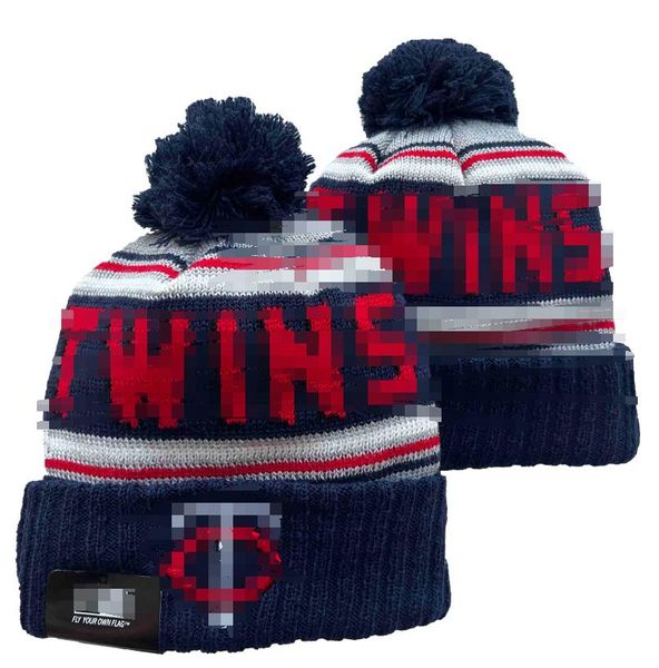 Twins Beanie Gorros de punto Minnesota Sombreros Equipos deportivos Béisbol Fútbol Baloncesto Gorros Gorros Mujeres Hombres Pom Moda Invierno Top Caps Deporte Gorros de punto a0