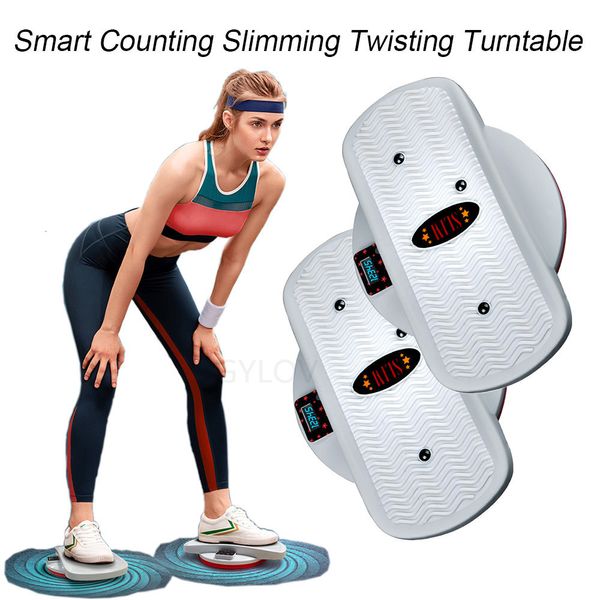 Twist Boards Smart Step Counting Twisting Plate Fitness Perder peso Step Platform Fitness Pedal doble Imán Cintura Wriggling Plate 230606