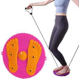 Twist Boards Taille Disque Balance Board Home Gym Fitness Twister Aérobie Rotation Sport Massage Magnétique Plaque Trempante Avec Cordes de Traction 231124