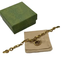 Bracelet de bijoux de créateur torsadé pour homme lettre loisirs plaqué or collier femmes bijoux mode ornement cool cadeau simple zh193 H4