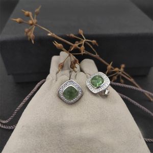 Boucles d'oreilles torsadées Dy Moissanite avec boucles d'oreilles en pierre colorée designer pour femme bijoux de luxe de haute qualité boucles d'oreilles cadeaux de fiançailles de mariage zh161 B4