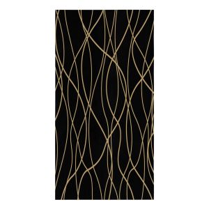Lignes torsadées art fond noir 45x75 serviette de cuisine en microfibre pour la main de la salle de bain sèche de nettoyage de salle de bain serviettes de plage imprimées