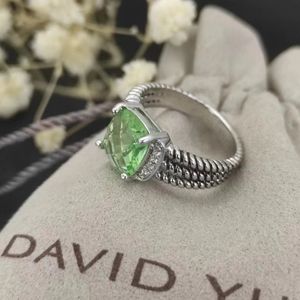 Twisted Vintage Rings Designer Damesring Classic Davidjersey sieraden Ringen Diamanten Sterling Silver Rings Luxe plating Engagement Gemstone sieraden 400