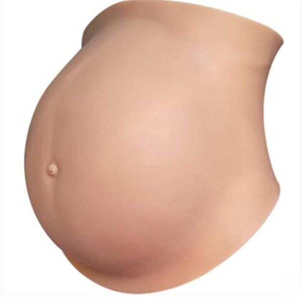 Deux couleurs 2-10 mois Ventre réglable Jumeaux Ventre de bébé artificiel Ventre en silicone Faux grossesse Ventre de femme enceinte Faux grossesse Wh289g