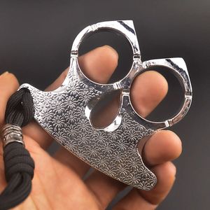 Deux doigts en laiton Knuckle papier poids accessoire mode anneau de boxe en plein air poing en gros outil de survie Boxer Unique 138340