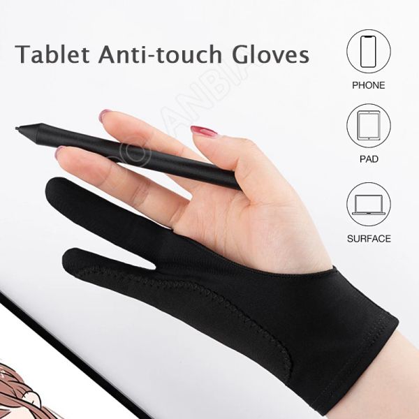 Écran à deux doigts Dessin anti-touch Glove pour iPad Phone PEINTURE SPÉCIAL PEINTURE ANTI-TOUCH GLANT POUR LA TABLET DIGUR DIGITAL ÉCRAN