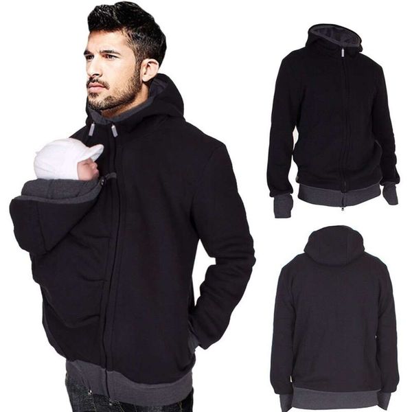 Pull kangourou multifonctionnel deux en un pour papa, sac parental pour hommes, automne et hiver