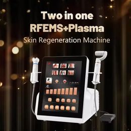 Machine à Plasma RFEMS deux en un pour l'élimination des étiquettes cutanées, des grains de beauté, des verrues, du traitement des vergetures, Anti-vieillissement