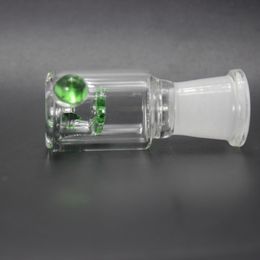 Bol en verre femelle à deux joints de taille 14,4mm et 18,8mm pour le bong en verre Bubbler et Ash Catcher