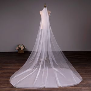 één lagen bruiloft sluier bruid sluier wit 3 meter lange korte sluier voor bruid met kam -kerkluiers