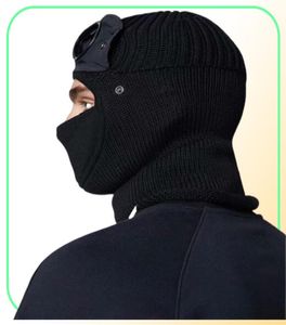Deux lentilles coupe-vent capuche bonnets en plein air coton tricoté coupe-vent hommes masque décontracté mâle casquettes de crâne chapeaux noir gris armée vert h1859790