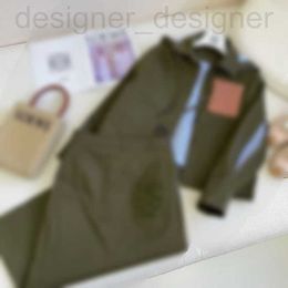 Tweedelige jurk van ontwerper merk Loe korte a-lijn losse jas onregelmatig gesneden halve rok set YU4T