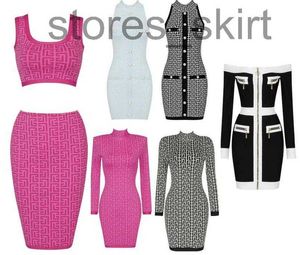 Tweedelige jurk DesignerWomen Jurken Mode Sexy jurk Slanke rok set met goudkleurige knopen Halsrokken N9Y