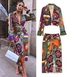 Robe en deux pièces mode Retro Kirt Kirt Jirt 2-Pièce Set Summer Fashion Slim Women Suit élégants Suisse de jeunesse de vacances de loisirs 230817