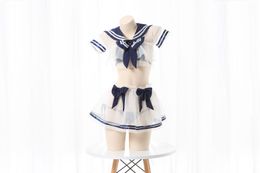 Vestido de dos piezas JK estudiante marinero de trajes de baño trajes de baño uniferromos de pian