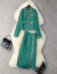 Robe en deux pièces Two Piece Women039 Fashion Rison Suisse en tweed hiver