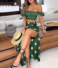 Tweede stuk jurk vrouwen boho wrap zomer lond vakantie maxi sundress bloemen print elegante cocktail vrouwelijke jurken avondkleding casua105574444