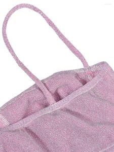 Tweedelige Jurk Vrouwen Zomer Mini Rok Outfits Mouwloze Crop Tops Bodycon Set Fairy Y2k Uitgaan Pak Sets 07 roze Medium