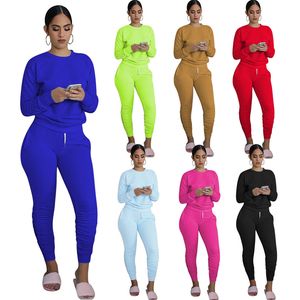 Ensemble deux pièces femmes 2 pièces ensemble leggings empilés vêtements pour femmes tenues pantalons empilés survêtement femme automne vêtements 2021