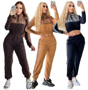 deux pièces ensemble femmes designer survêtement femmes sweat-shirt pantalons de survêtement joggers survêtement