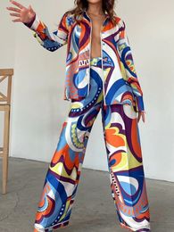 Sets de dos piezas sets africanos para mujeres con estampado africano bazin pantalones holgados holgados estilo rock dashiki traje famoso trajes 240325
