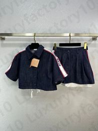 Deux pièces Shorts été femmes deux pièces pantalon costume revers manches courtes hauts avec taille haute ensemble court tenue survêtement