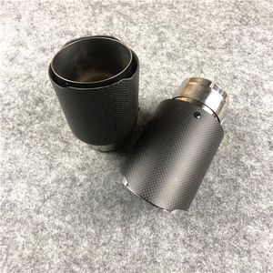 Deux pièces: embouts de silencieux d'échappement universels Akrapovic en Fiber de carbone entièrement mate style de couverture de voiture automatique