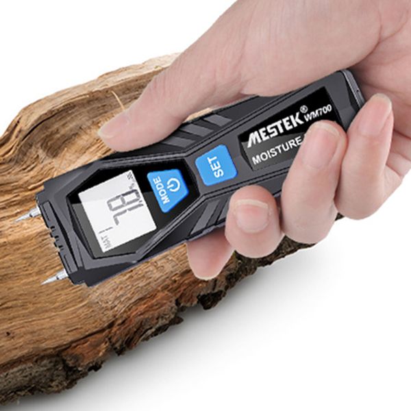 Deux broches Mydatmat Mydat pour bois numérique Détecteur Humidité portable Testeur portable Hygromètre Humidité en bois Tester