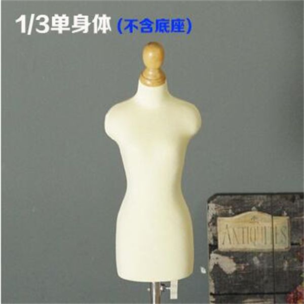 Mannequin de couture en mousse féminine à deux styles, Half Body Bijoux Flexible Women Doll Coth Scale Jersey Buste, pas de mini-taille de base, D237