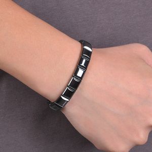 Bracelet magnétique carré pur à deux styles, chaîne à maillons de santé personnalisée pour hommes