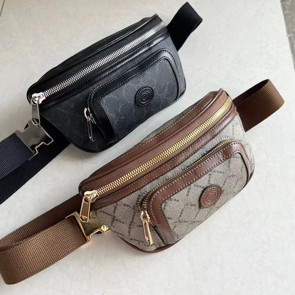 Dos estilos Bolsas de cintura Bolsas de diseñador de lujo G Moda Fanny Packs pueden ser usados tanto por niños como por niñas Tamaño 28 cm Cinturón Unisex Crossbody Bolso de mujer