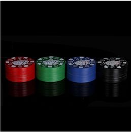 Two Tier Metal Grinder, Zinklegering Set, 45mm Double Deck Poker Poker Player.