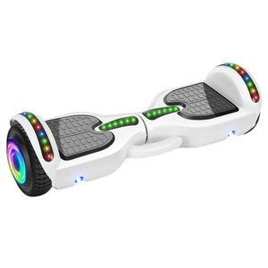 Planche à roulettes automatique à deux roues Planche à roulettes Hoverboard Musique Lumières intelligentes et colorées Scooters électriques à équilibrage automatique
