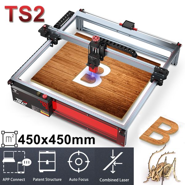 TWOTREES 80W TS2 Laser graveur de gravure laser 450x450mm