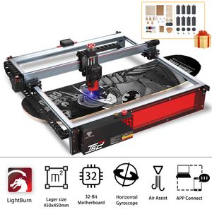 Twotrees TS2 80W Laser Engraver Machine 450x450mm Compressed Spot Technology LaserGRBL LightBurn Wifi Horizontal Gyroscope