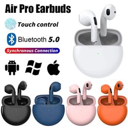 TWS Air Pro 6 Kopfhörer Bluetooth Kopfhörer mit Mikrofon 9D Stereo Hifi Ohrhörer für iPhone IOS Android Wireless Bluetooth Headset