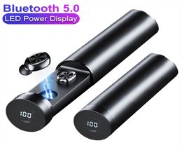 TWS B9 Bluetooth 50 Oortelefoon Power Display Draadloze oortelefoon HIFI Sport Oordopjes met MICROFOON Gaming Muziek Headset Voor iOSAndroid5814056