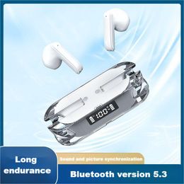 TWS Bluetooth-hoofdtelefoon TM50-model Oortelefoon Draadloze oortelefoon Spiegelscherm LED-display Twee oordopjes met ingebouwde microfoon Hoge kwaliteit hoofdtelefoon