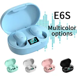 TWS E6S Casque Bluetooth sans fil Casques antibruit avec microphone Casques avec emballage de vente au détail pour smartphones Téléphones portables Bluetooth